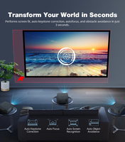 Stock pour projecteur de jeu ODM/OEM 300 lumens ANSI, mise au point automatique, Smart Android 1080P FHD 4K WiFi Google TV LED 2 Go de RAM