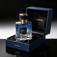 Flacon de parfum vide de luxe en gros 50ml 100ml, flacon de parfum rechargeable personnalisé avec logo, emballage en verre pour parfum, coffret cadeau