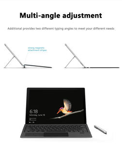 คีย์บอร์ดไร้สายแบบแยกสำหรับ <span class=keywords><strong>Microsoft</strong></span> Surface <span class=keywords><strong>Pro</strong></span> 3-10 LED backlit ทัชแพด<span class=keywords><strong>7</strong></span>สีสำหรับ <span class=keywords><strong>Windows</strong></span> 11ใหม่กรรไกร - Product Image 4