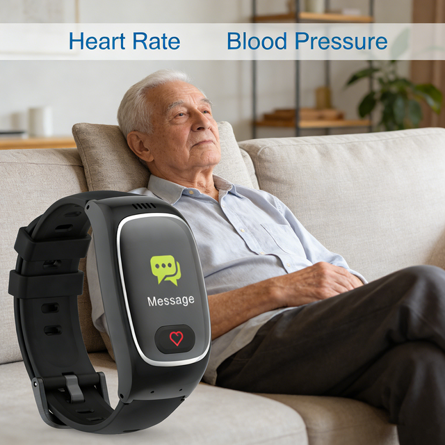 Smart Health Guardian Watch With Fall Detection Alarm SOS GPS WiFi BT Location Ensure Safe Elderly Smart Watches
