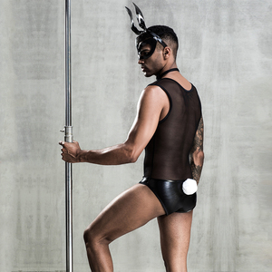 Nuova moda uomo adulto coniglietto <span class=keywords><strong>Costume</strong></span> Cosplay uomo biancheria intima Sexy per gli uomini <span class=keywords><strong>di</strong></span> <span class=keywords><strong>carnevale</strong></span> - Product Image 3