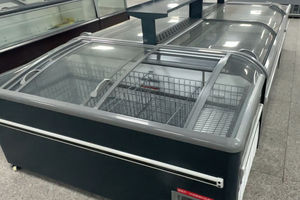 Congélateur modulaire à basse température, grande capacité 700L, réfrigérateur îlot, congélateur vitré incurvé pour supermarché, <span class=keywords><strong>coffre</strong></span> de congélation - Product Image 6