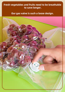 Bolsa de Vacío para Alimentos, Compresión de Grado Alimenticio, Sellador al Vacío con Cierre de Cremallera, Bolsa de Embalaje - Product Image 6