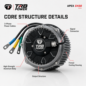 Motore Elettrico Centrale TRB APEX CH30 72V 32KW di Picco per Moto Elettriche ad Alte Prestazioni <span class=keywords><strong>e</strong></span> Conversione Dirt Bike - Product Image 2