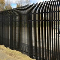 Valla de Acero Galvanizado en Caliente de 1.8 m de Altura para Límites Residenciales