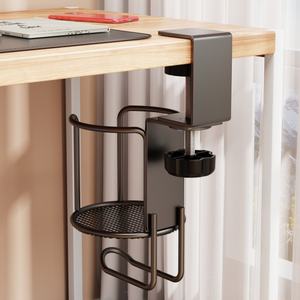 ที่วางแก้วกาแฟโลหะปรับระดับได้ หมุนได้หลายมุม พร้อมที่แขวนหูฟัง - Product Image 6