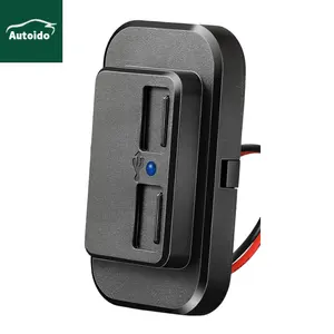 Automotive USB Port Panel Mount Multi Port Switch Panel Charger Socket Power Dual Port 24V Quick Car Charger