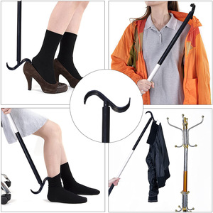 Home Daily Use Long-Handle Shoe Horn for Elderly Pregnant Women Disabled Lazy People-Multifunctional Assistive Tool <b>Socks</b> - Product Image 5