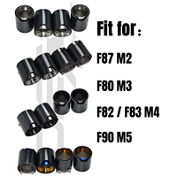 Embout d'échappement DEX pour F87 M2/F80 M3/F82 F83 M4/F90 M5, style performance, en fibre de carbone, embouts de silencieux d'échappement quadruples, embout de tuyau d'échappement