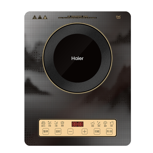 Haier Electric 3000W Induction Cooker Hotel Use 15 Firepower Adjustment Uniform Heating Microcrystalline Panel Plastic