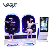 Chaise VR 9D à 2 places, simulateur de cinéma VR 9D, simulateur d'avion, pods de réalité virtuelle VR Egg pour enfants