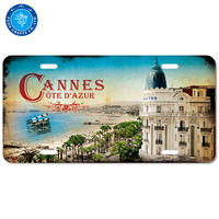 Plaque d'immatriculation personnalisée avec impression CMJN brillante par sublimation
