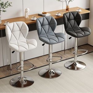 Venta Directa de Fábrica Runwood: Taburete de Bar Negro con Respaldo, <span class=keywords><strong>Sillas</strong></span> <span class=keywords><strong>Giratorias</strong></span> <span class=keywords><strong>para</strong></span> Vestíbulo de Hotel, Taburete Alto con Respaldo Alto al por Mayor - Product Image 1
