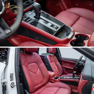 Cubierta de cuero Real para Porsche <span class=keywords><strong>Macan</strong></span> 2014 - 2023 accesorios de coche modificación <span class=keywords><strong>Interior</strong></span> Kit tapicería de alta calidad - Product Image 4