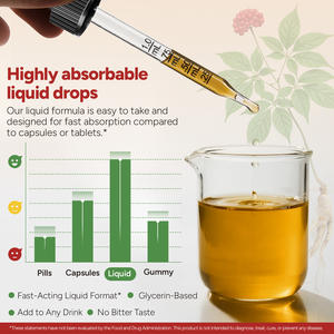 Özel Marka OEM Kore Panax <span class=keywords><strong>Ginseng</strong></span> Kök Ekstresi Sıvı Takviyesi Doğal Organik Kırmızı <span class=keywords><strong>Ginseng</strong></span> Damlaları Bağışıklık ve Ruh Hali Desteği İçin - Product Image 4
