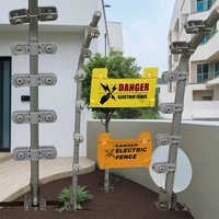 Aislador de extremo de tensión de seguridad de la casa para poste de aleación de aluminio, aisladores de poste de terminal de valla eléctrica de plástico