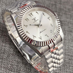 Montre Premium 904L Acier Inoxydable Glide <span class=keywords><strong>Lock</strong></span> Bracelet NH35 Auto 200M Saphir Moyen-Orient - Product Image 4