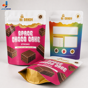 Sacs refermables personnalisés en Mylar avec fermeture éclair pour bonbons, gommes, biscuits, snacks et emballages alimentaires avec logo - Product Image 1