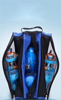 Sac de transport pour patins à roulettes HEAD bleu/rose 54x30x38CM en polyester, pour patins en ligne, quad, hockey sur glace, facile à transporter, modèle sport pour garçons et filles