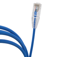 Kabel Patch Jaringan Ultra Tipis CE RoHS ISO9001 CAT6 untuk Router dan Switch Kantor Rumah