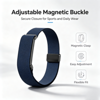 Bracelet de bras magnétique en nylon HMJ pour Google Fitbit Air Band, sport, natation, respirant, remplacement, boucle de montre