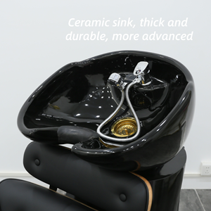 เก้าอี้สระผมแบบมืออาชีพ คลาสสิก พร้อมอ่างล้างผม สำหรับร้านสปาและซาลอน - Product Image 4