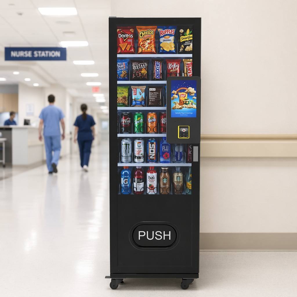New Style <strong>Smart</strong> <strong>Vending</strong> <strong>Machine</strong> for Drinks & Snacks with NFC Touchscreen SDK Compressor Cooling CE Certified France Europe