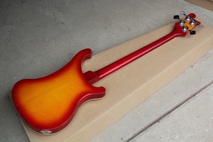 Bajo Eléctrico para Zurdos Flyoung Factory Azul/Cereza Sunburst de 4 Cuerdas Hecho a Medida - Product Image 6