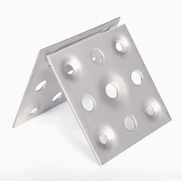 Supports de carrelage en acier inoxydable, style bobine industrielle, pour murs de fond en marbre et pierre, à point de fixation courbé