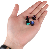 Nouvel ensemble de boutons en plastique ABXY (4 pièces) pour manette PS4 – Pièce de rechange noire pour accessoire de jeu PS4