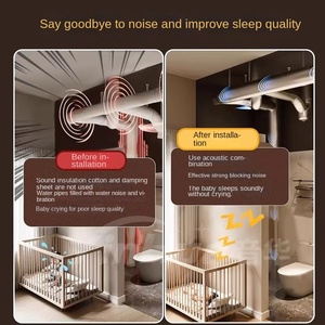Coton insonorisant personnalisé pour canalisations d'égout, matériau insonorisant auto-adhésif en gros, feuille d'amortissement acoustique, câble domestique - Product Image 5