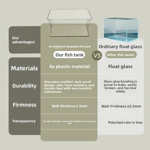 ตู้ปลาทรงสี่เหลี่ยมพร้อมระบบกรองด้านข้าง ดีไซน์ภูมิทัศน์น้ำจืด ระบบหมุนเวียนน้ำ ไม่ต้องเปลี่ยนน้ำบ่อย - Product Image 5