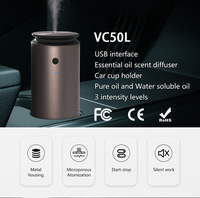 Type-C Diffuseur De Parfum Pour Voiture Diffuseur D'huiles Essentielles Diffuseur De Parfum Machine Mini Rechargeable De Voiture Portable Aroma Difusor