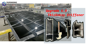 Mécanisme d'ouverture à bascule avec <span class=keywords><strong>joint</strong></span> en caoutchouc pour <span class=keywords><strong>porte</strong></span> <span class=keywords><strong>de</strong></span> <span class=keywords><strong>garage</strong></span> moderne en verre et aluminium, grille <span class=keywords><strong>de</strong></span> luxe Foshan - Product Image 4