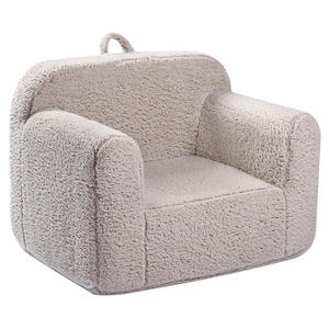 Sofá Infantil Moderno <span class=keywords><strong>YOBO</strong></span>, Sillón Acogedor de Sherpa Suave con Asa de Seguridad para Niños y Niñas para Sala de Estar - Product Image 1