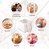 Petite boîte à gâteau avec fenêtre, boîte à pâtisserie, boîte à biscuits, contenants à gâteau jetables, mini boîte à tarte pour pâtisserie, dessert, cupcakes