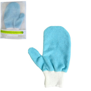 Gants en microfibre orange pour l'élimination des puces et des tiques chez les animaux domestiques, pour le soin du corps du chien - Product Image 3