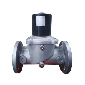 Low price die-cast aluminum alloy safety industrial lpg gas solenoid valve JMR72-DN65 boiler Shut Off Gas Solenoid Valve