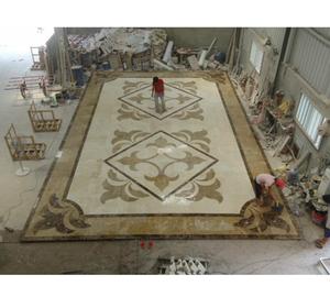 BIỆT THỰ Trang Trí Nội Thất Nhà Vệ Sinh Đá Cẩm Thạch Tự Nhiên Sàn Gạch Huy Chương Waterjet - Product Image 6