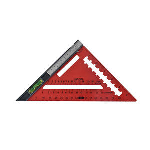 Regla de Ángulo Recto de Alta Precisión de 90 Grados/45 Grados para Trabajos en Madera, Perfil Triangular Horizontal de Aleación de Aluminio, Métrico/Imperial - Product Image 1
