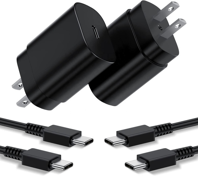 25W Type C Charger PD USB Fast Charging 5V/3A Output OTP for Samsung S23 S22 S21 S20 Note 20 10 9 8 Pixel 6 5 4 Pro XL XL