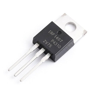 ทรานซิสเตอร์ IRF1407PBF ของแท้ ชิ้นส่วนอิเล็กทรอนิกส์ ชนิด N-Channel 75V 130A 330W แบบ Through Hole TO-220AB FETs MOSFETs - Product Image 1