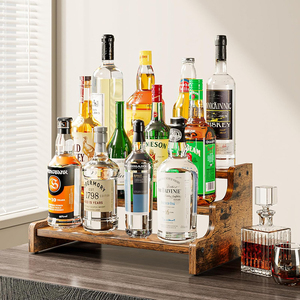 Étagère à <span class=keywords><strong>épices</strong></span> en bois à 3 niveaux de 13,8 pouces pour le comptoir, l'organisation des bouteilles d'<span class=keywords><strong>épices</strong></span>, la cuisine, le garde-manger, le <span class=keywords><strong>placard</strong></span> - Product Image 4