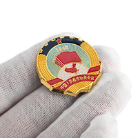 Pin de Solapa Esmaltado Estilo Retro Vintage Personalizado, Superventas, Insignia Metálica Dorada Antigua para Decoración con Imán o Broche