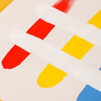 Nouveau produit, peinture acrylique en bandelettes, haute couverture, pas cher, vente en gros, 6 couleurs, 25 ml, pour étudiants