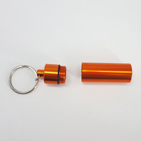 Cadeau promotionnel Portable bouchon d'oreille étui de transport étanche en métal bouchon d'oreille étui porte-clés