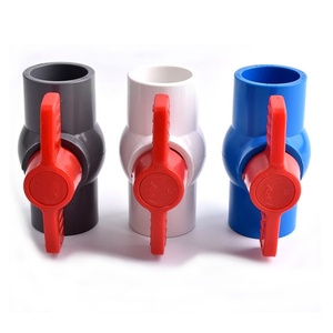 20/25/32/40mm Grey/Blue/White PVC Garden Pipe <b>Switch</b> Ball Valve <b>Adapter</b> Agriculture Water Pipe Fittings Connection Valve - Product Image 4