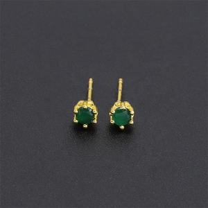 Jxx Women's 24K Gold Plated Brass <b>Small</b> <b>Stud</b> <b>Earrings</b> New Fashion Classic Mini Star Design for Wedding Engagement Party Gift - Product Image 5