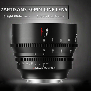 เลนส์ภาพยนตร์ 7artisans 50 มม. T2.0 คุณภาพสูง ขายดี สำหรับกล้องมิเรอร์เลสเมาท์ L พร้อมรูรับแสง 12 ใบพัด - Product Image 3
