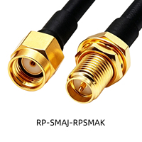 Câble coaxial RF haute performance personnalisé SMAJ vers SMAJ, IPEX, UFL vers SMA mâle, assemblage de câble d'antenne RF1.13 pour module GPS